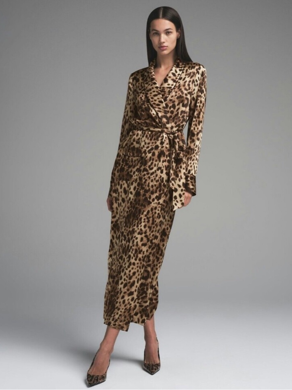 Dolce & Gabbana X Skims Silk Long Robe Size Small